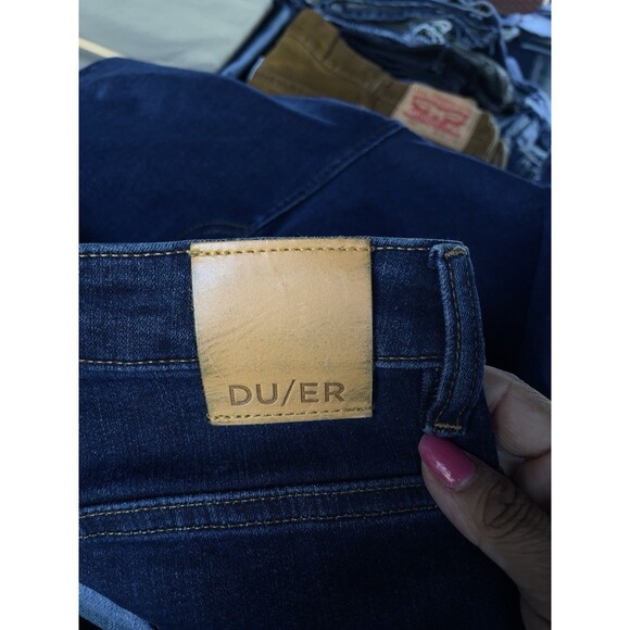 DU/ER Skinny Women’s Size 34 Super High-Waist Stretch Blue Jeans - Picture 5 of 16